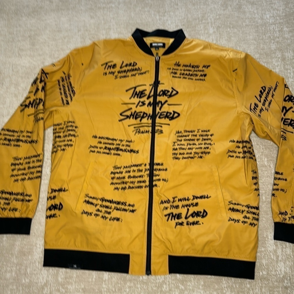 3:16 Collection Psalm 23 Bomber Jacket Size 4XL All Over Print scripture Unique